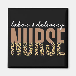 Arbeits- und Krankenschwester Cheetah Leopard Druc Magnet