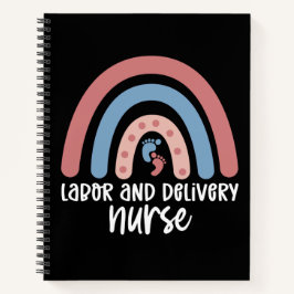Arbeits- und Krankenschwester Rainbow Nurse Gesche Notizbuch