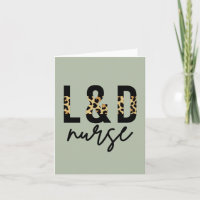 Arbeits- und Lieferschwester L & D Cheetah Print