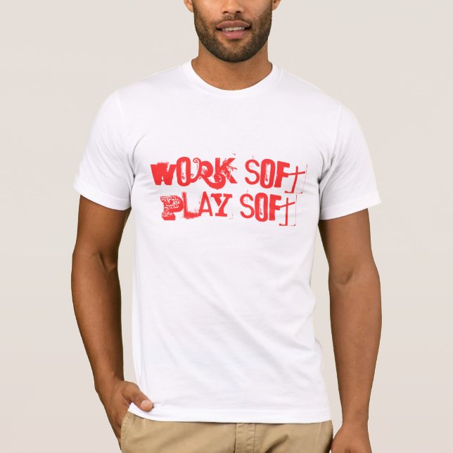 Arbeits-weiches Spiel weich T-Shirt (Vorderseite)