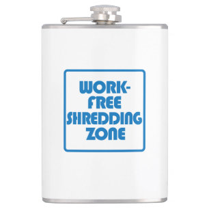 Arbeitsfreie Schredderzone Flachmann