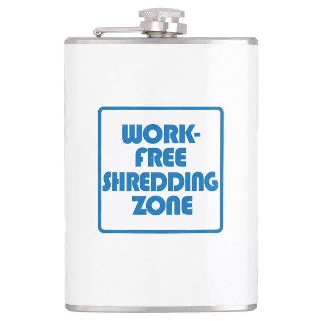 Arbeitsfreie Schredderzone Flachmann (Vorderseite)