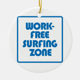 Arbeitsfreie Surfzone Keramik Ornament