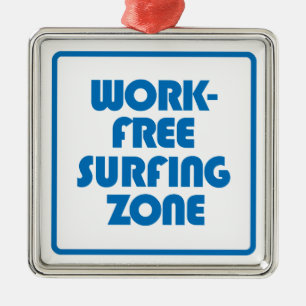 Arbeitsfreie Surfzone Ornament Aus Metall