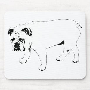 Arbeitsfreude Smile, Bulldog-Schreibtischunterlage Mousepad