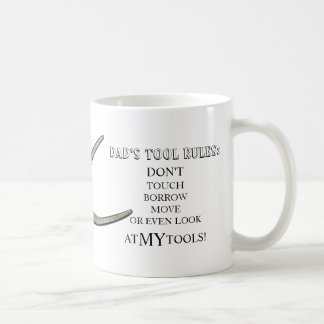 ARBEITSGARAGE DER VATER-TOOL-REGELN KAFFEETASSE