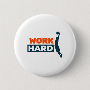 Arbeitsharte Basketball Button