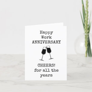 Arbeitsjubiläum, Kollege, Freund, Chef, Beifall Dankeskarte