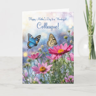 Arbeitskollegin Kollegin Muttertag mit Gartenblume Karte