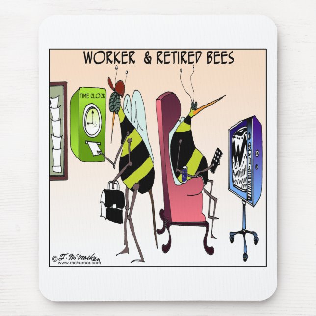 Arbeitskraft und pensionierte Biene Mousepad (Vorne)