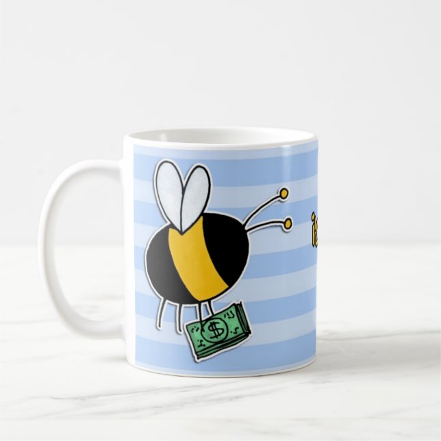 Arbeitskraftbiene - Banker Tasse (Links)