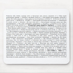 Arbeitskräfte der Welt, vereinigen! Mousepad