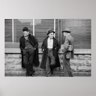 Arbeitslose Bergleute Poster