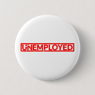 Arbeitslose Briefmarke Button