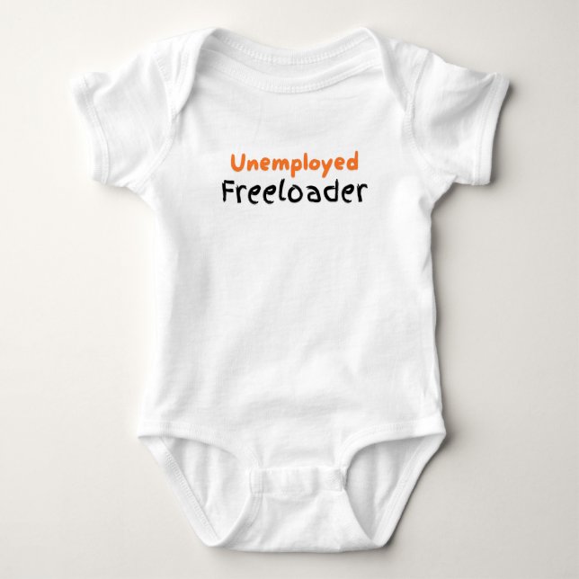 Arbeitslose Freeloader Funny Baby Kinder Teens Kin Strampler (Vorderseite)