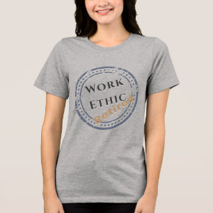 Arbeitsmoral: Ruhestand Tri-Blend Shirt