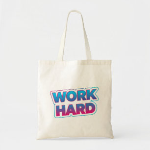 Arbeitsmotivations-Typografie-Zitat Tragetasche