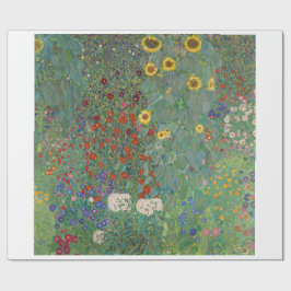 ARBEITSPAPIER: GUSTAV KLIMT: FARM GARDEN GESCHENKPAPIER
