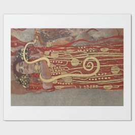 ARBEITSPAPIER: GUSTAV KLIMT: HYGIEIA: 1907 GESCHENKPAPIER