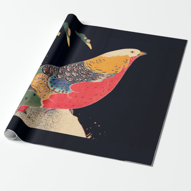 ARBEITSPAPIER: ITŌ JAKUCHŪ: WOODBLOCK GESCHENKPAPIER (Ungerollt)