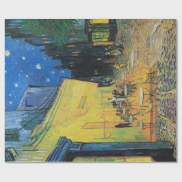 ARBEITSPAPIER: Van Gogh: CAFÉ TERRACE AM NACHT Geschenkpapier