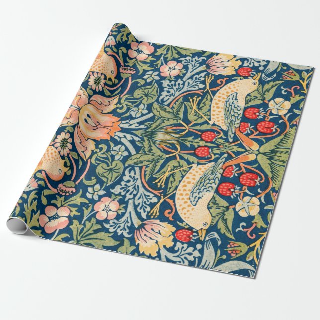 ARBEITSPAPIER: WILLIAM MORRIS : GESCHENKPAPIER (Ungerollt)
