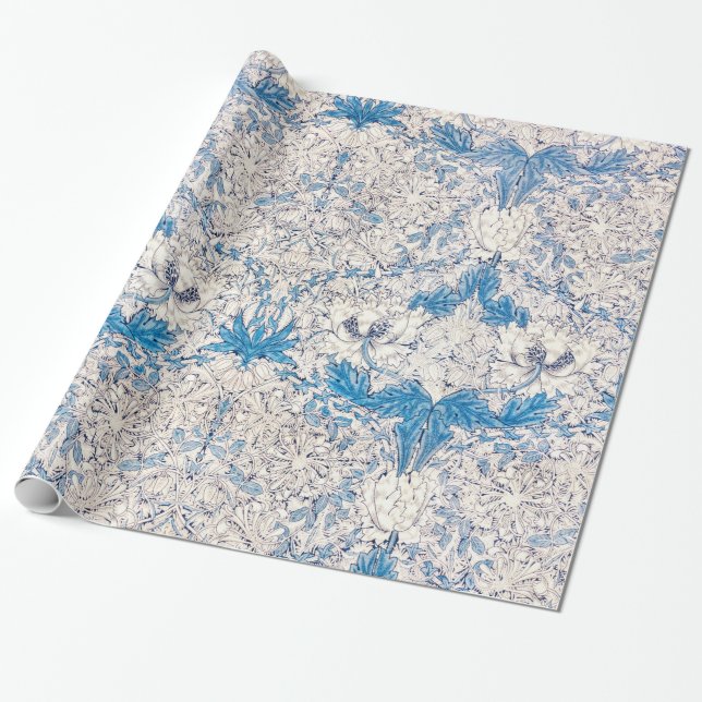ARBEITSPAPIER: WILLIAM MORRIS : HONEYSUCKLE GESCHENKPAPIER (Ungerollt)