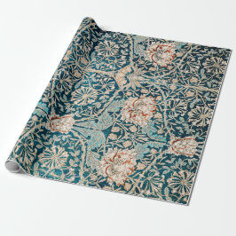 ARBEITSPAPIER: WILLIAM MORRIS : HONEYSUCKLE GESCHENKPAPIER