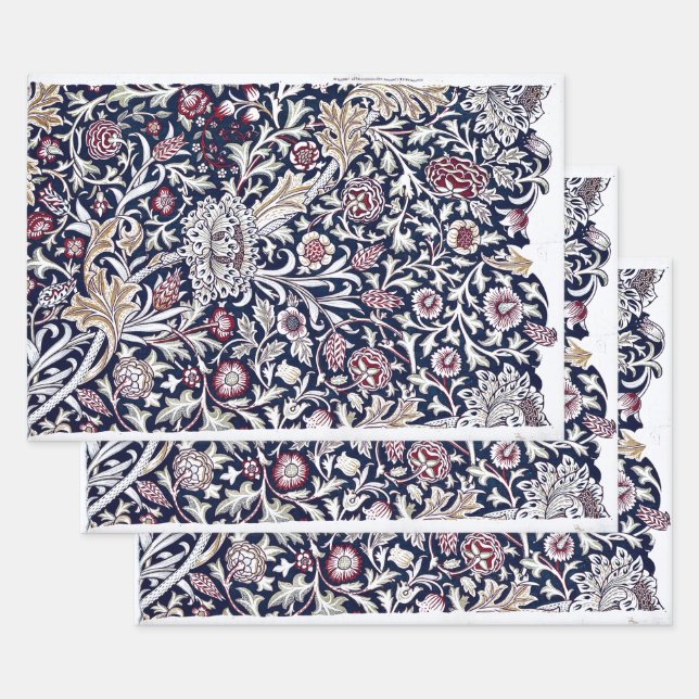 ARBEITSPAPIER : WILLIAM MORRIS : TRENT GESCHENKPAPIER SET (Set)