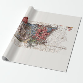 ARBEITSPAPIER: WILLIAM MORRISE: HONEYSUCKLE GESCHENKPAPIER