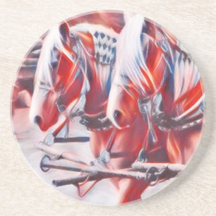 Arbeitspferde Getränkeuntersetzer