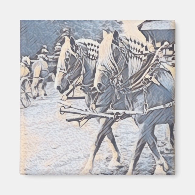 Arbeitspferde Magnet (Vorne)