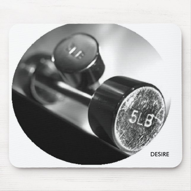 Arbeitsplatz Dumbbells Mousepad (Vorne)