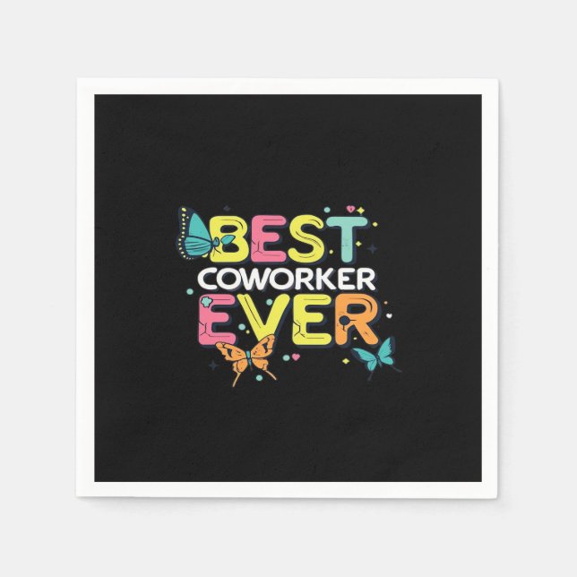 Arbeitsplatzdynamik Bester Mitarbeiter je Serviette (Vorderseite)