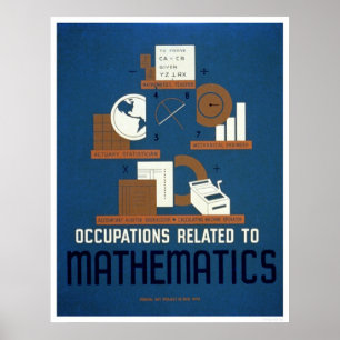 Arbeitsplätze in Mathematik 1937 WPA Poster