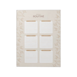 Arbeitsroutinemanager der jüdischen Mama 2 Notizblock