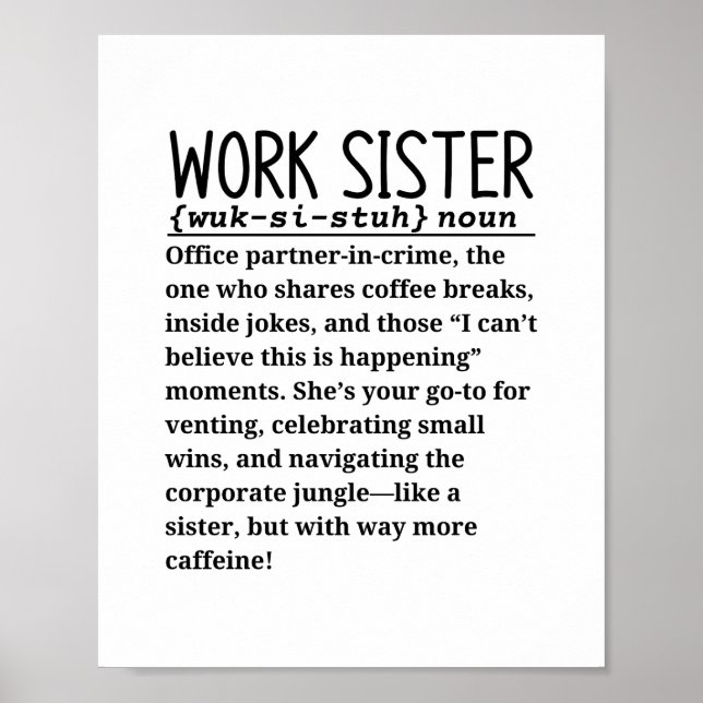 Arbeitsschwester Poster (Vorne)