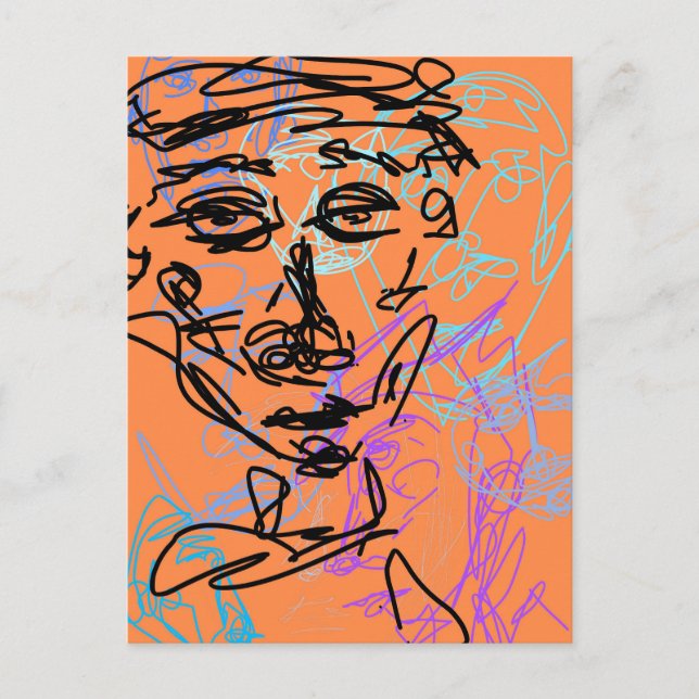 Arbeitsskizze für Funky Line Postkarte (Vorderseite)