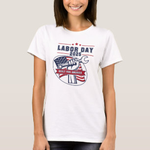 Arbeitstag 2025 USA Fist T-Shirt