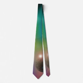 Arbeitstag der Sternkonstellation Planet Grünes Un Krawatte