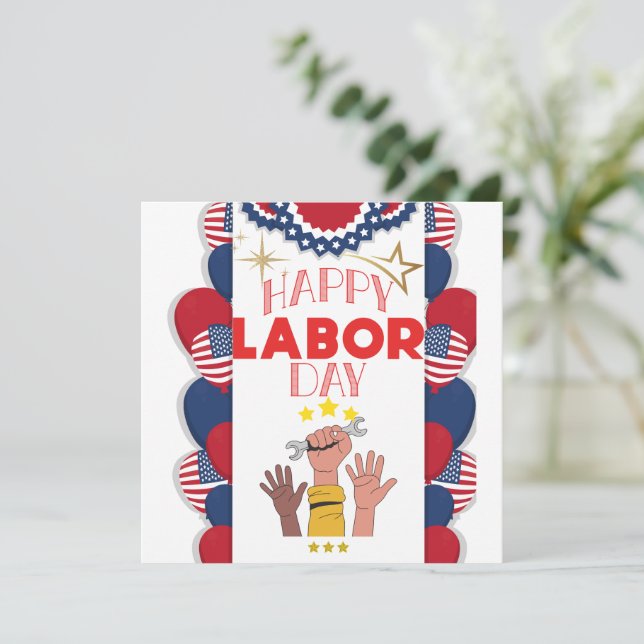 Arbeitstag Einladung (Stehend Vorderseite)