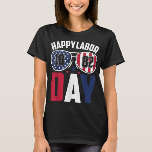Arbeitstag Schlampen 1882 Amerikanische Flagge Män T-Shirt