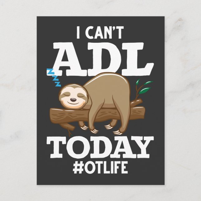 Arbeitstherapeut ADL Arbeitstherapie Postkarte (Vorderseite)