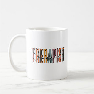 Arbeitstherapeut: Farbiger Text Kaffeetasse