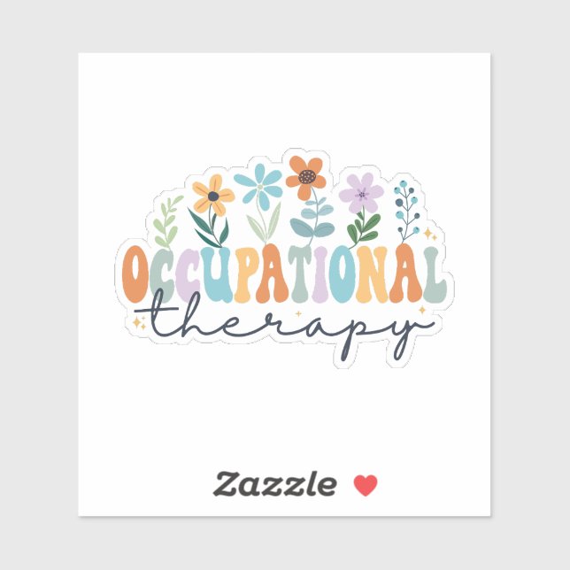 Arbeitstherapie Aufkleber (Blatt)