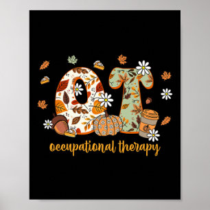 Arbeitstherapie Fall Ot Ota Herbst Thanksgivi Poster