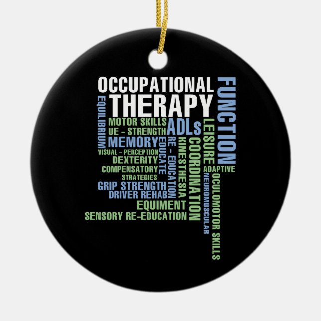 Arbeitstherapie für OT Monat Keramik Ornament (Vorne)
