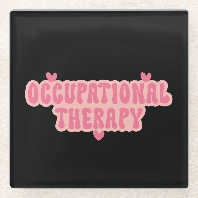 Arbeitstherapie Glasuntersetzer (Vorderseite)