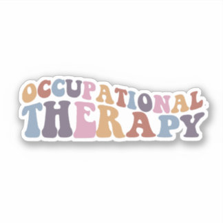 Arbeitstherapie Groovy Text Aufkleber