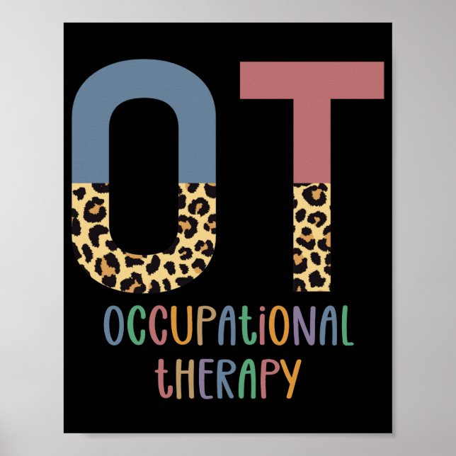 Arbeitstherapie OT Cheetah Future OT Geschenke Poster (Vorne)